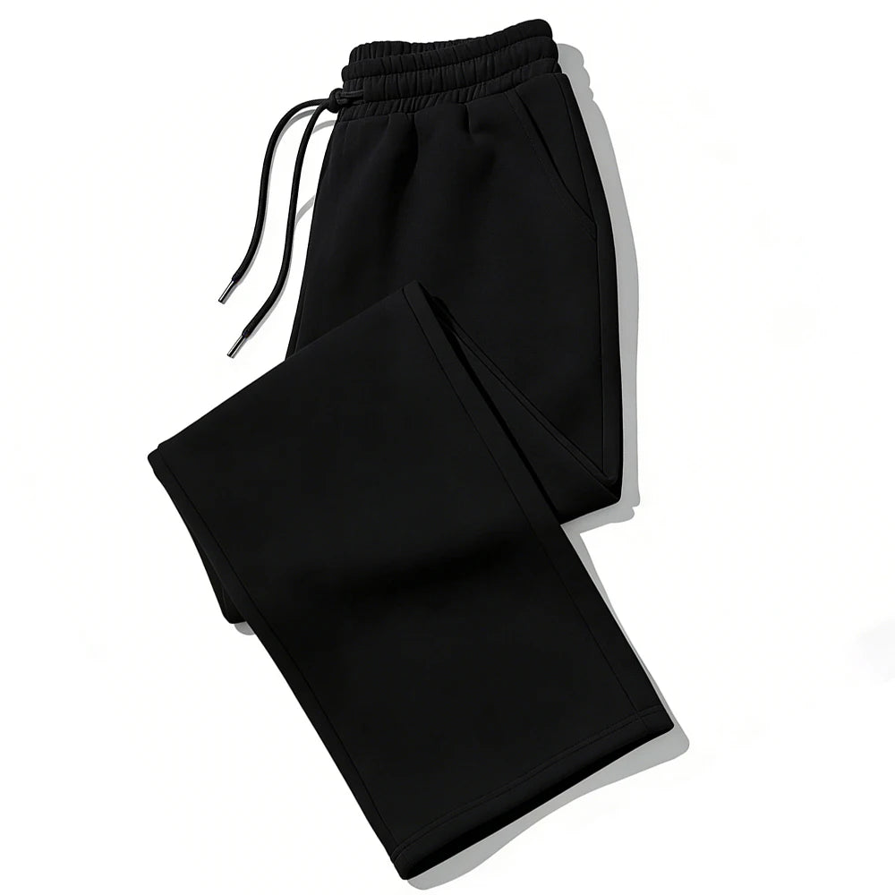 Mens Sweatpants Straight Fit Joggers for Sports and Streetwear Loose Oversized Casual Pant Drawstring Multi-Pocket Men Long Pant