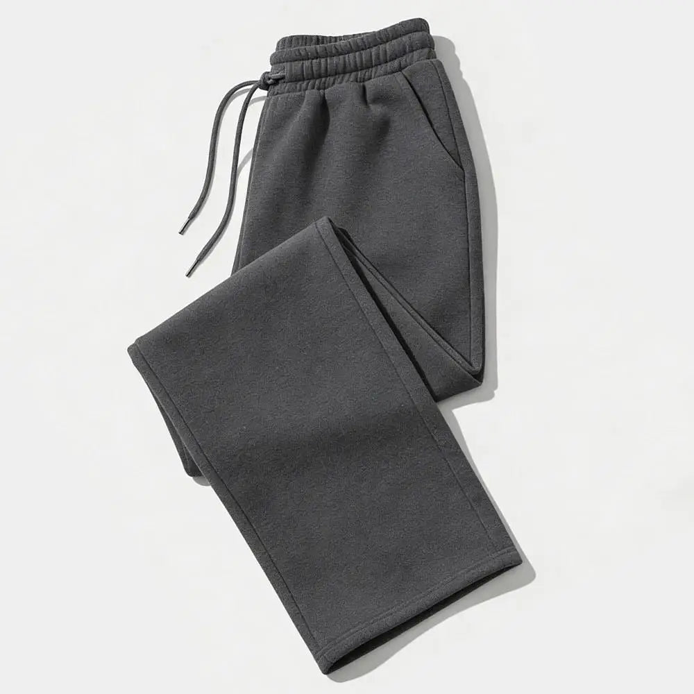 Mens Sweatpants Straight Fit Joggers for Sports and Streetwear Loose Oversized Casual Pant Drawstring Multi-Pocket Men Long Pant