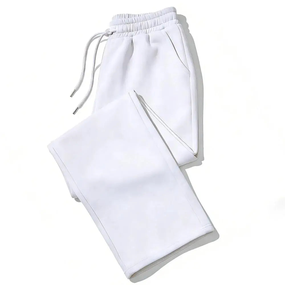 Mens Sweatpants Straight Fit Joggers for Sports and Streetwear Loose Oversized Casual Pant Drawstring Multi-Pocket Men Long Pant