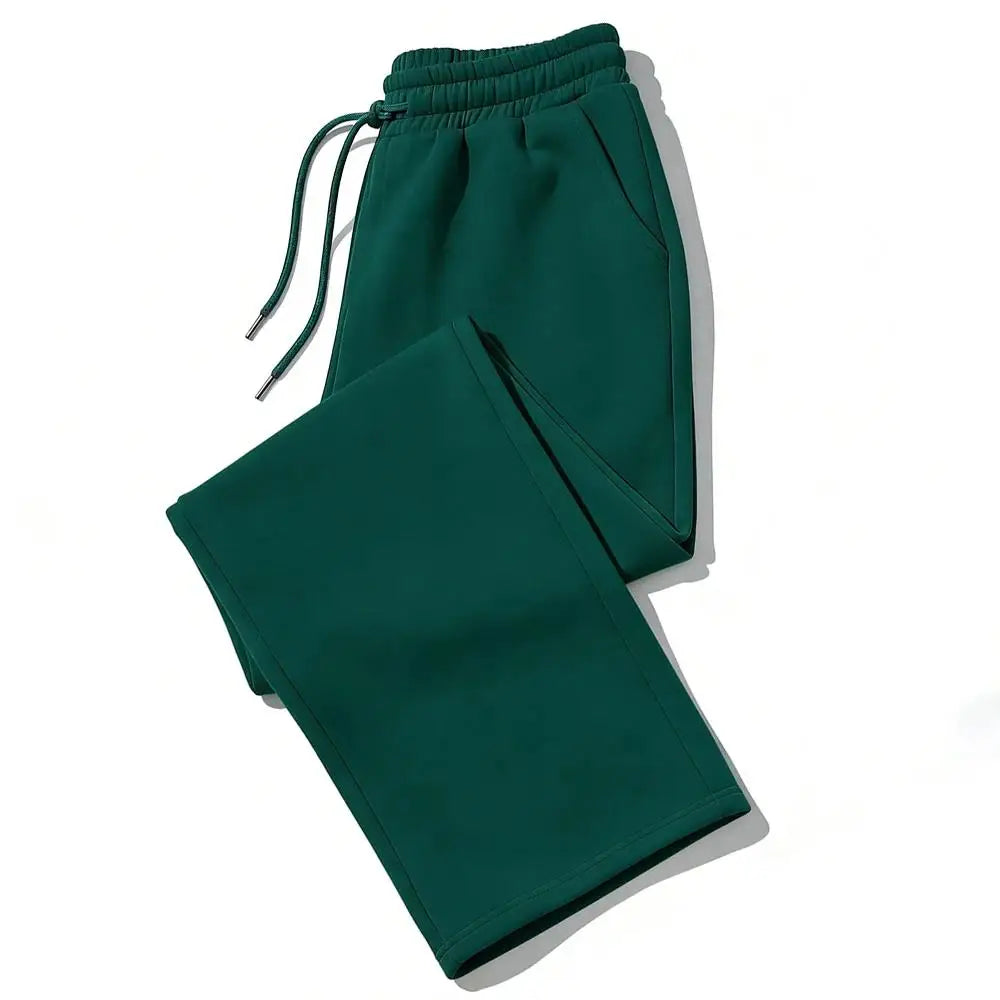 Mens Sweatpants Straight Fit Joggers for Sports and Streetwear Loose Oversized Casual Pant Drawstring Multi-Pocket Men Long Pant