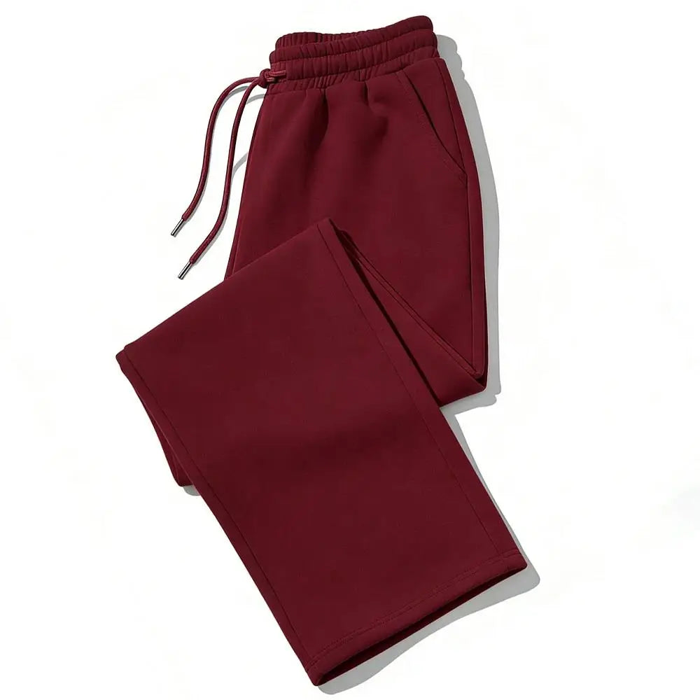 Mens Sweatpants Straight Fit Joggers for Sports and Streetwear Loose Oversized Casual Pant Drawstring Multi-Pocket Men Long Pant