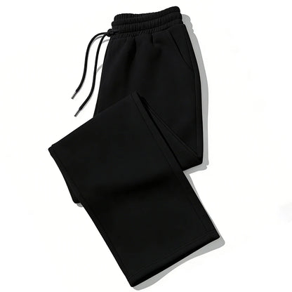 Mens Sweatpants Straight Fit Joggers for Sports and Streetwear Loose Oversized Casual Pant Drawstring Multi-Pocket Men Long Pant