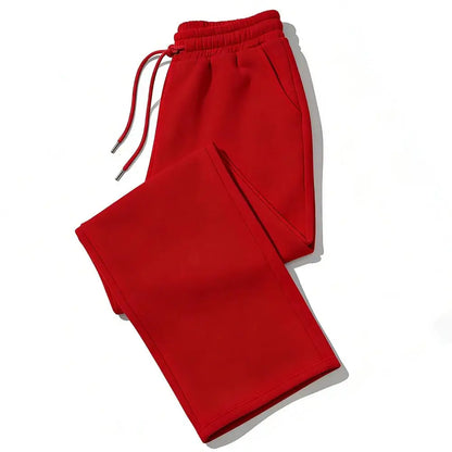 Mens Sweatpants Straight Fit Joggers for Sports and Streetwear Loose Oversized Casual Pant Drawstring Multi-Pocket Men Long Pant