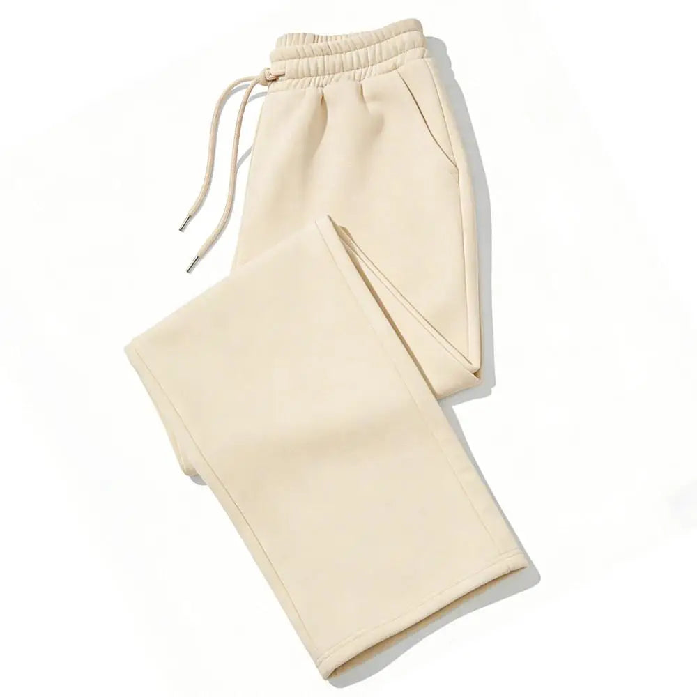Mens Sweatpants Straight Fit Joggers for Sports and Streetwear Loose Oversized Casual Pant Drawstring Multi-Pocket Men Long Pant