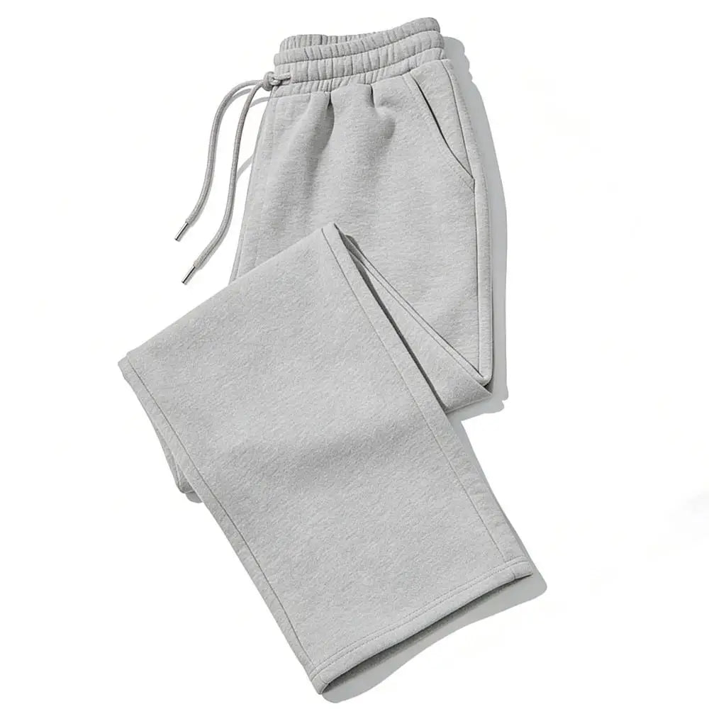Mens Sweatpants Straight Fit Joggers for Sports and Streetwear Loose Oversized Casual Pant Drawstring Multi-Pocket Men Long Pant