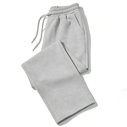 Mens Sweatpants Straight Fit Joggers for Sports and Streetwear Loose Oversized Casual Pant Drawstring Multi-Pocket Men Long Pant