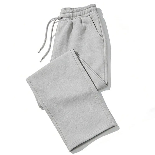 Mens Sweatpants Straight Fit Joggers for Sports and Streetwear Loose Oversized Casual Pant Drawstring Multi-Pocket Men Long Pant